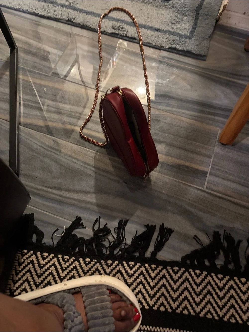 torrid Burgundy Braided Strap Sand